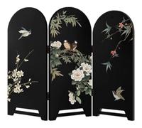 Uzztfa Mini Folding Screen Traditional Mini Divider Chinese Desktop Folding Screen Feng Shui Ornaments for Business Office Home Desktop Decorations