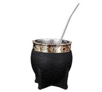 Uzztfa Stainless Steel Yerba Mate Cup and Bombilla Set, Yerba Mate Set Yerba Mate Cup and Bombillas, Double Wall Vacuum Insulated Yerba Mate Gourd