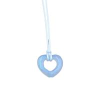 [uzzzdiiior] Simple Hollow Love Heart Pendant Necklace Elegant Color Choker Necklace Glitter Ravicle Chain Fashion Jewelry Gift