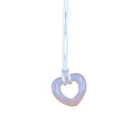[uzzzdiiior] Simple Hollow Love Heart Pendant Necklace Elegant Color Choker Necklace Glitter Ravicle Chain Fashion Jewelry Gift