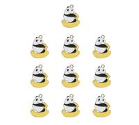 [uzzzdiior] 10pcs Handmade Jewelry Panda Charms Creative Cartoon Accessories Animal Pendant Necklace Bracelet Research Research