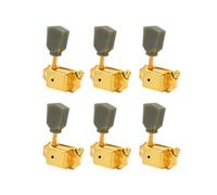 uzzzdiior 6Pcs Guitar String Tuning Pegs Semi Closed Keys Machines Head Tuners for Guitar and Bass