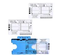 uzzzdiior Electrocardiogram 7 Step Ruler Card For Precise Measurements Quick Assessments Hospitals Clinics Educational Use