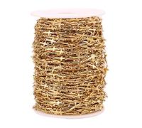 [uzzzdiior] Gold Twisted Cable Chain Stainless Steel Necklace Jewelry Chain Extender Chain Link Bulk Jewelry Maker