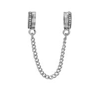 [uzzzdiior] Sturdy metal chain for bracelet protects against accidental drops or losses