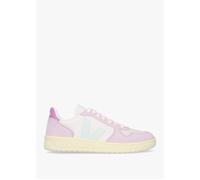 V-10 Leather Gravel Menthol Parme Trainers - Purple Fabric / 38