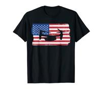 V-22 Osprey Military Helicopter American Flag V22 Osprey T-Shirt
