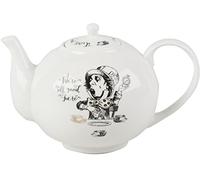 V&A 5200025 Alice in Wonderland Teapot in Gift Box, Fine China, White, 1.1 Litre (6 Cup)