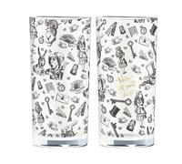 V & A Alice In Wonderland Set of 2 High Ball Glasses, 330 ml in Clear V & A Clear