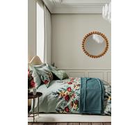 V & A 'Botanical Harmony' Cotton Duvet Cover Set in Teal | Size: Double V & A Teal Double