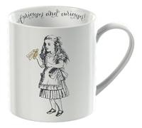 V&A C000048 Alice in Wonderland Mug in Gift Box, 'Alice' Design, Fine China, White, 350 ml
