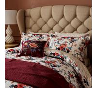 V&A Chinoiserie Charm Duvet Cover Set Double Blue/Red