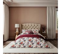 V&a Chinoiserie Charm Duvet Cover Set King Size Blue/red