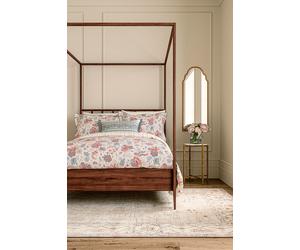 V&A 'Chintz Reverie' Cotton Duvet Cover Set in Teal | Size: Single V&A Teal Single