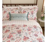 V&A Chintz Reverie Single Duvet Cover SET, Red/Teal