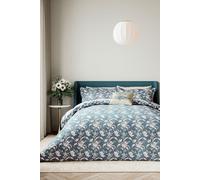 V&A Daffodil Dreams Double Duvet Cover Set, Blue