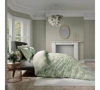 V&a Daffodil Dreams Duvet Cover Set Double Green
