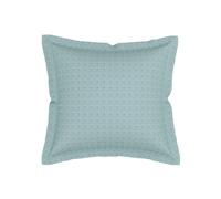 V&A 'Eastern Bloom' Cotton Percale Square Pillowcase Pairs in Aqua V&A Aqua