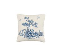 'Enchanted Garden' Cotton Cushion V & A Blue 45cm x 45cm