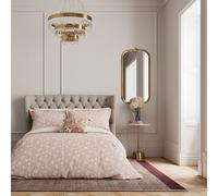 V&A Eternal Bloom Single Duvet Cover Set, Rose