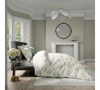 V&a Garden Of Love Duvet Cover Set Single Green