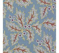 V & A Holly, Light Blue Background with Colourful Flowers - IHR Lunch Paper Napkins 20 in Pack 3 ply 33 cm Square