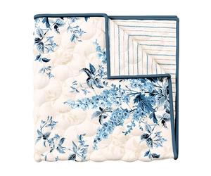 V&A Larkspur Meadow Blue 265x260cm Throw