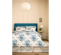 V&A 'Larkspur Meadow' Cotton Duvet Cover Set in Blue | Size: Single V&A Blue Single