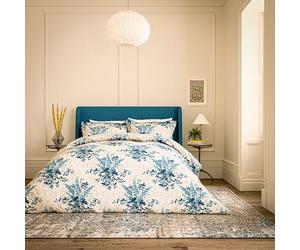 V&A Larkspur Meadow Duvet Cover Set Blue