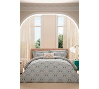 V&A 'Lerena' Cotton Duvet Cover Set in Blue | Size: King V&A Blue King