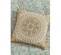V & A 'Morris Room Willow' Cotton Cushion in Gold | Size: 45 cm x 45 cm V & A Gold 45 cm x 45 cm