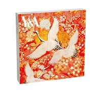 V&A Museum Japanese Cranes Pack of 8 Square Art Greeting Cards with White Envelopes