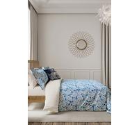 'Ornamental Bloom' Cotton Duvet Cover Set V & A Indigo Double