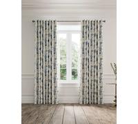 V&A Palampore Trail Eyelet Curtains Blue Mix