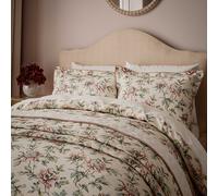 V&A Peony Blossom Double Duvet Cover SET, Blush & Jade