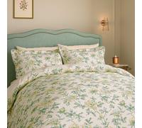 V&A Peony Blossom Double Duvet Cover SET, Green