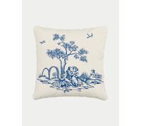 V&A Pure Cotton Enchanted Garden Cushion Cream Mix