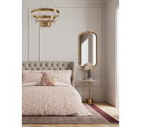 V&A Pure Cotton Eternal Bloom Bedding Set Dusky Rose