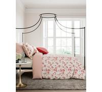 V&A Pure Cotton Garden Rose Bedding Set Pink