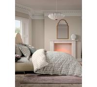 V&A Pure Cotton Indian Lattice Bedding Set Red Mix