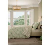 V&A Pure Cotton Lerena Bedding Set Green Mix