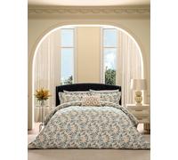 V&A Pure Cotton Sweet Tendrils Bedding Set Blue Mix