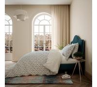 V&A Ribbon Lattice Duvet Cover Set Teal