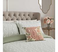 V&A Silk Road Paisley Double Duvet Cover Set, Sage