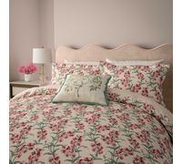 V&A Sweet Tendrils Kingsize Duvet Cover SET, Green/Pink
