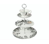 V&A Victoria And Albert Alice In Wonderland 3 Tier Cake Stand - White - Fine China - Cake Stand