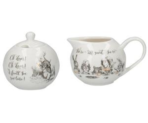 V&A Victoria And Albert Alice In Wonderland Sugar Bowl And Creamer