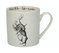 V&A Victoria And Albert Alice In Wonderland White Rabbit Can Mug - White - Fine China - Mug