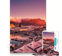 V+A Waterfront Cape Town Jigsaw Puzzle 1000 Pieces Cognitive Fun Play High Precision Die Cut Unique Gift for Stress Relief (38x52cm)