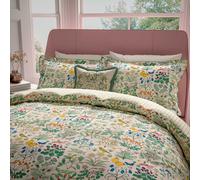 V&A Wild Garden Super Kingsize Duvet Cover SET, Green